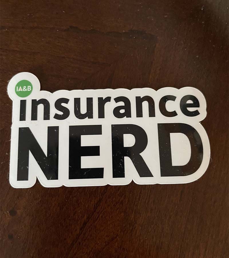 About Our Agency - Insruance Nerd IA&B Sticker
